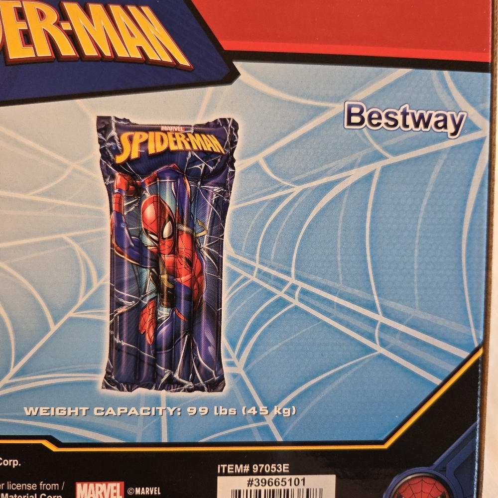 NIB Marvel Spider-Man Inflatable Swim Raft – Bestway Pool Float Ages 3+ - Picture 5 of 7